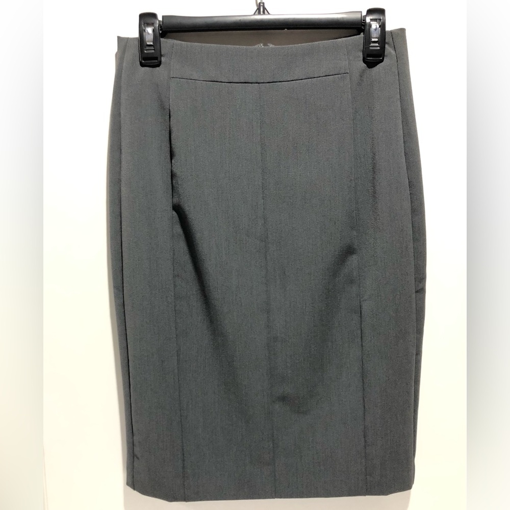Worthington Women’s Petite Classic Gray Midi Pencil Skirt Size 6P